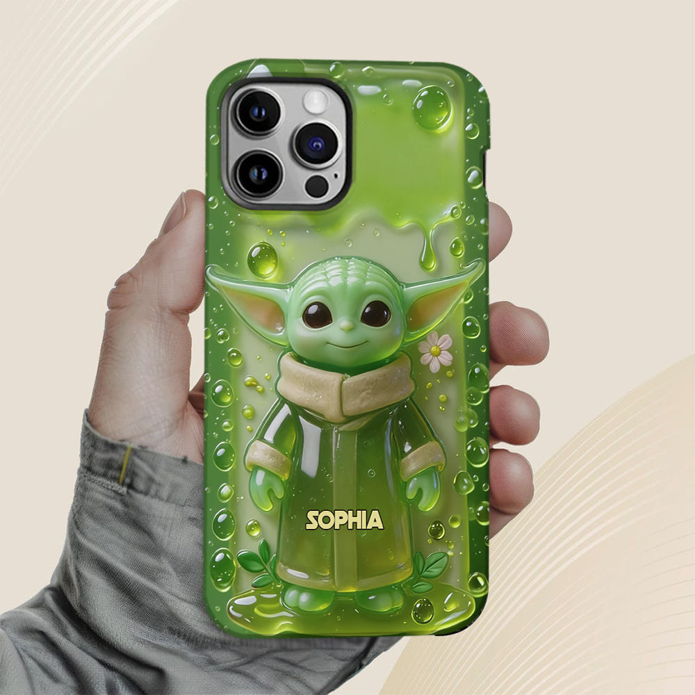 Jelly Green Baby - Personalized The Force Full Print Phone Case