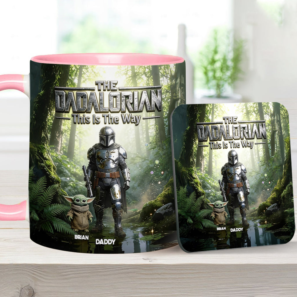 This Is The Way - Personalized The Force Accent Mug & Coaster