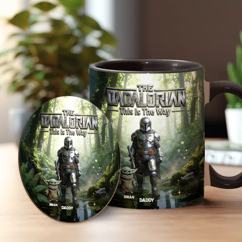 This Is The Way - Personalized The Force Accent Mug & Coaster