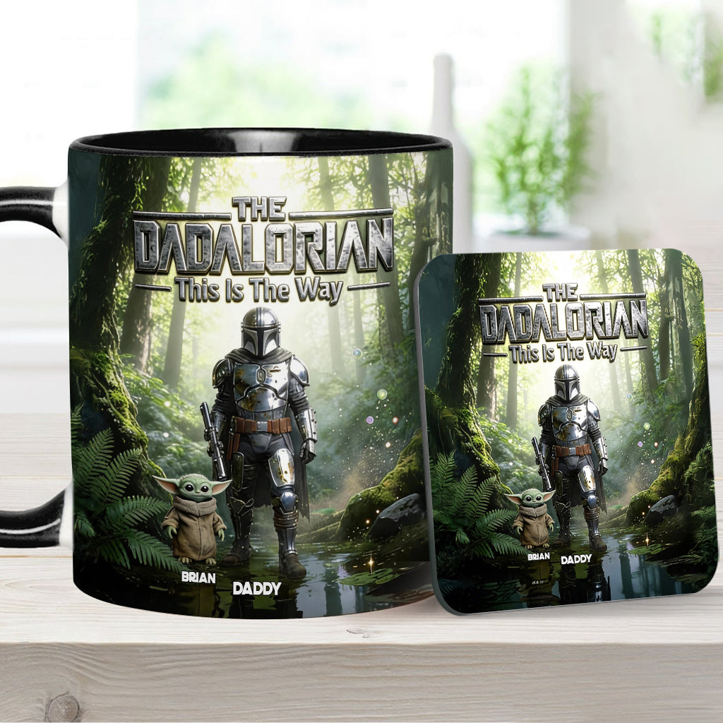 This Is The Way - Personalized The Force Accent Mug & Coaster