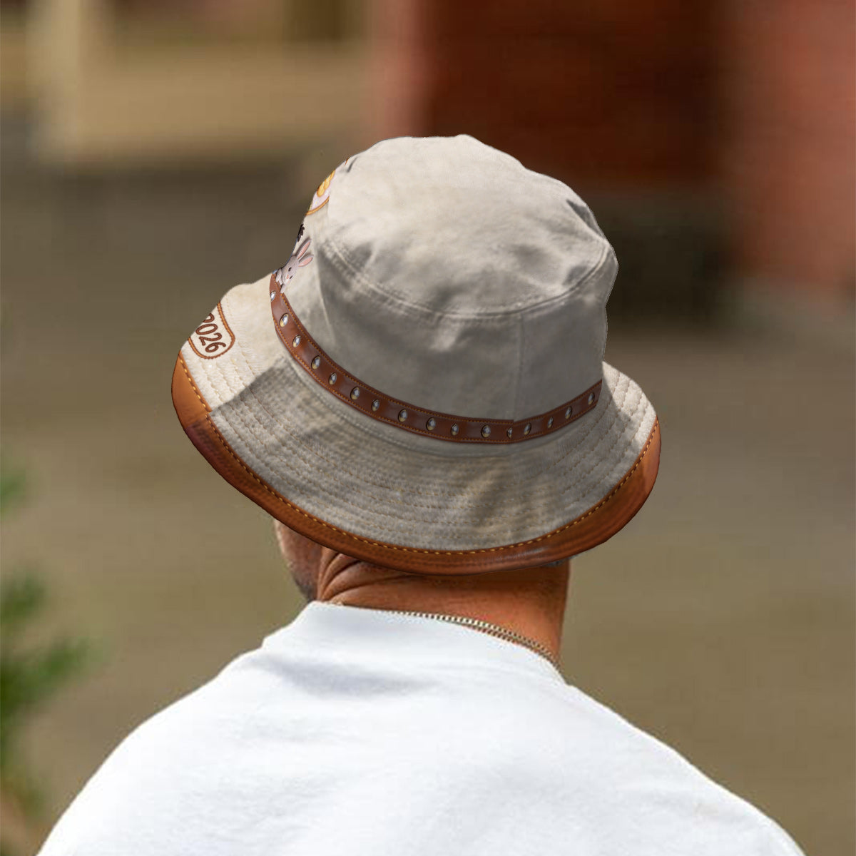 100th Anniversary Of Friendship - Personalized Yellow Bear Bucket Hat