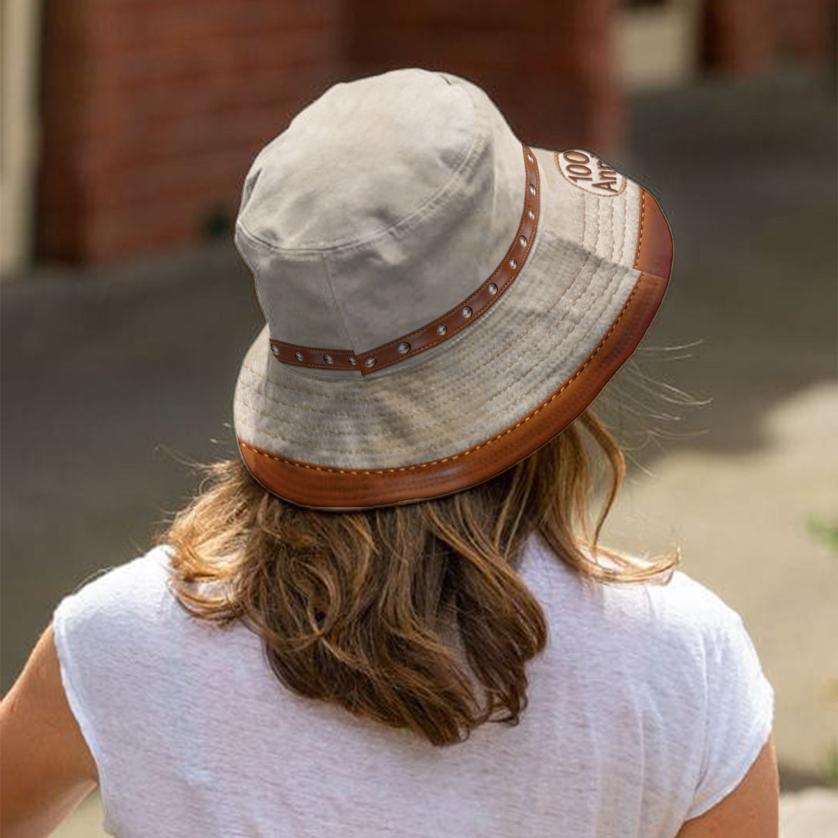 100th Anniversary Of Friendship - Personalized Yellow Bear Bucket Hat