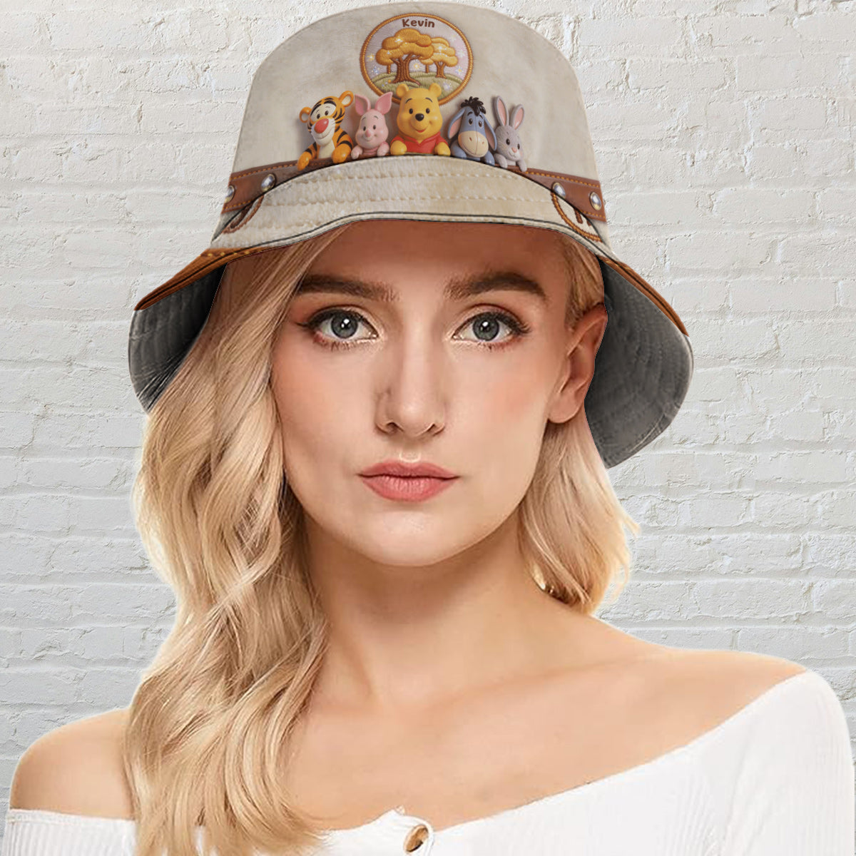 100th Anniversary Of Friendship - Personalized Yellow Bear Bucket Hat
