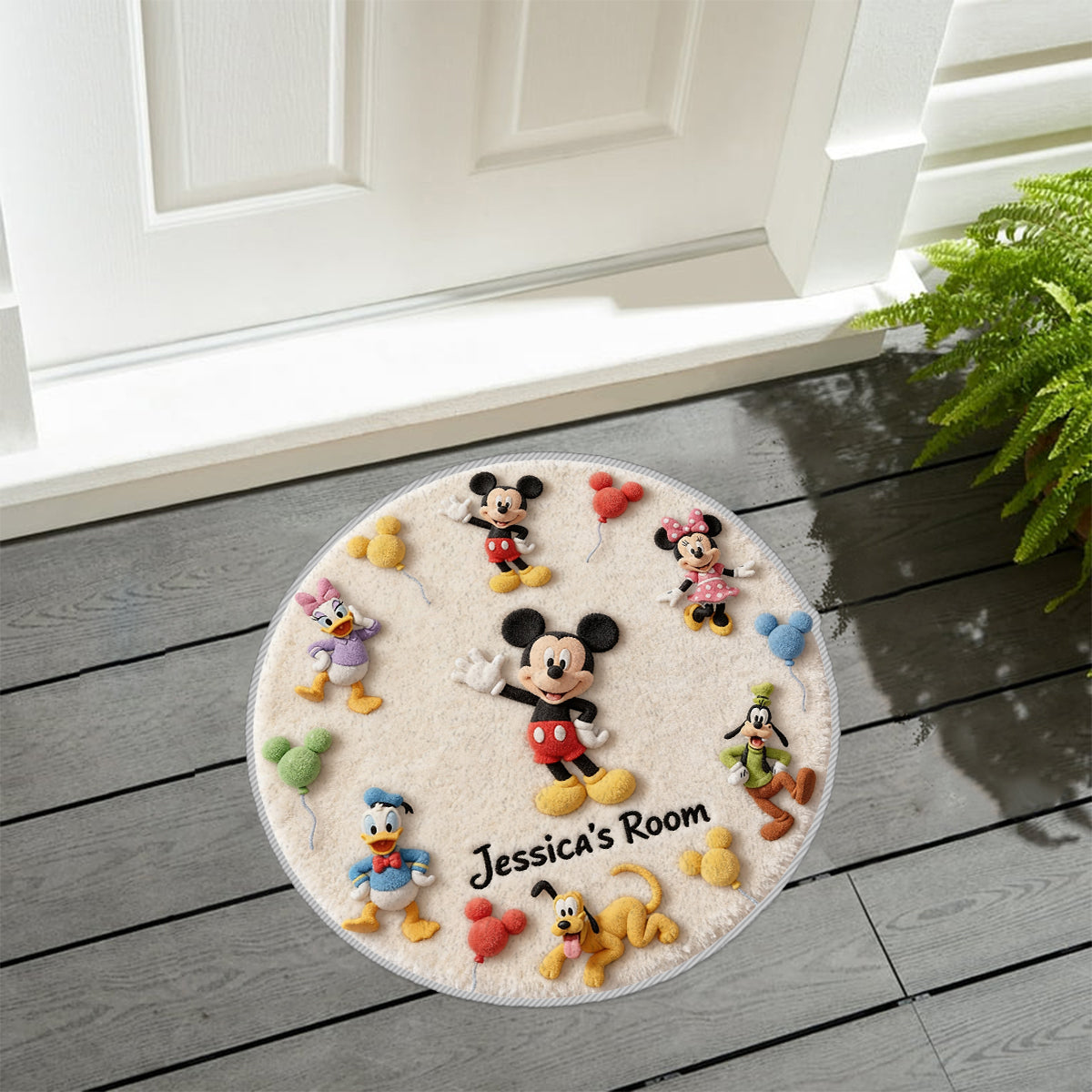 Friends - Personalized Mouse Non-Slip Tufted Rug