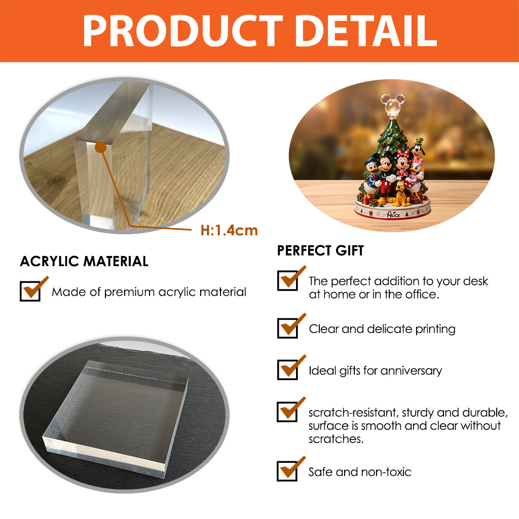 Magical Christmas - Personalized Mouse Custom Shaped Acrylic Plaque