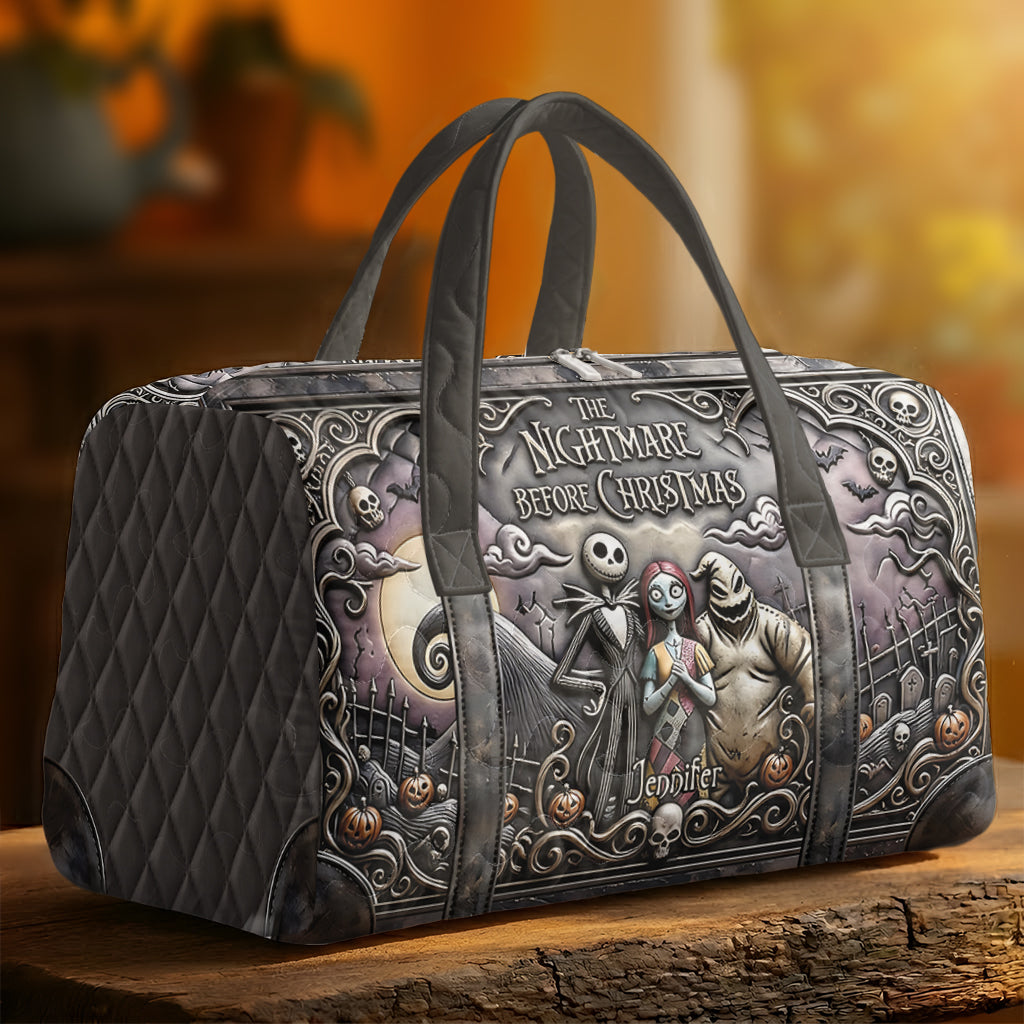 Nightmare - Personalized Nightmare Quilt Duffle Bag & Plush Charm