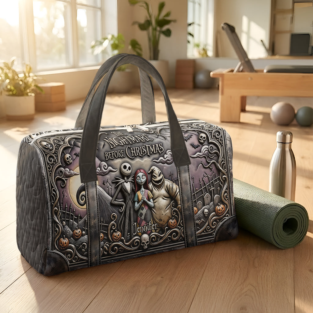 Nightmare - Personalized Nightmare Quilt Duffle Bag & Plush Charm