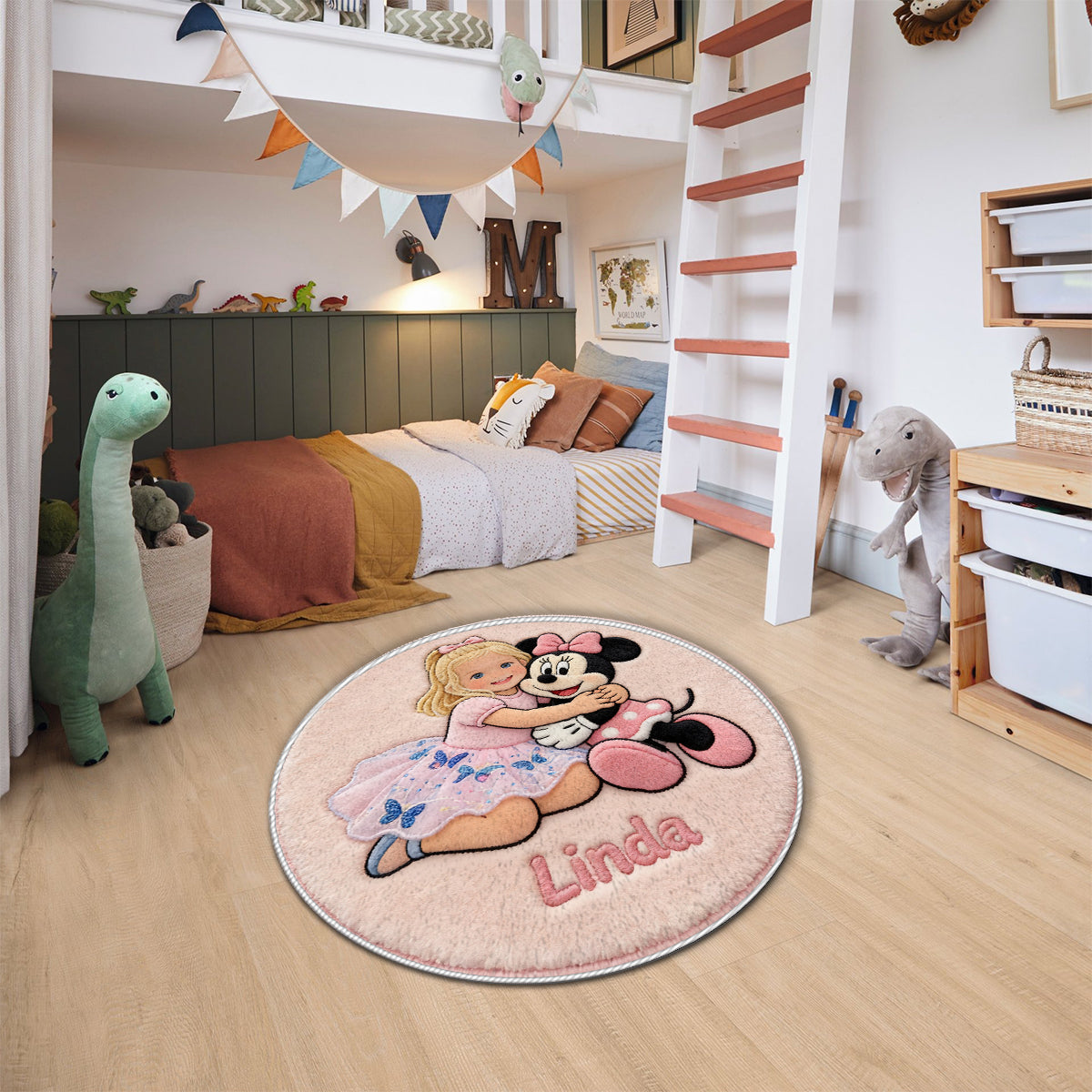 Magic Friends - Personalized Mouse Non-Slip Tufted Rug