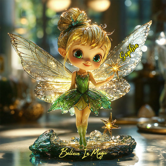 Believe In Magic - Personalized Mouse Custom Shaped Acrylic Plaque