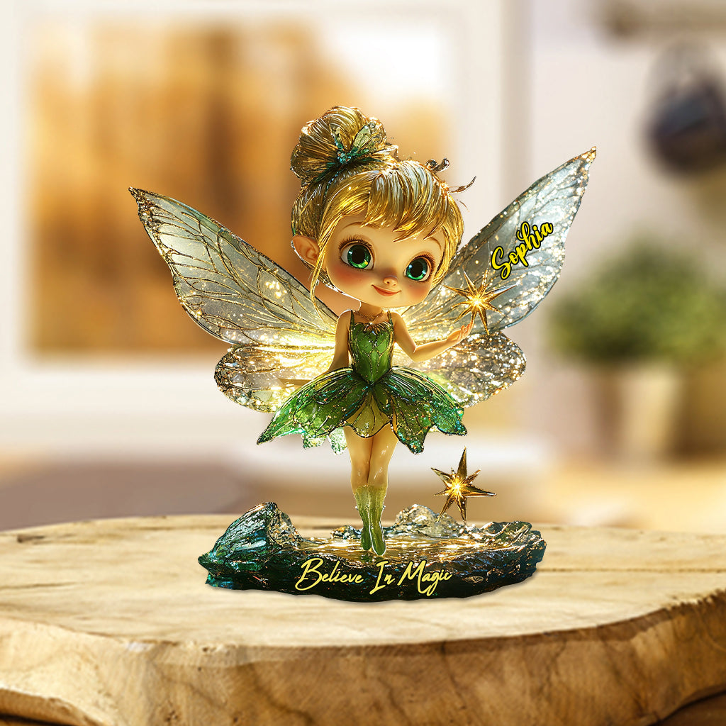 Believe In Magic - Personalized Mouse Custom Shaped Acrylic Plaque