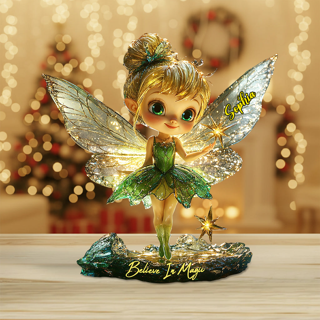 Believe In Magic - Personalized Mouse Custom Shaped Acrylic Plaque