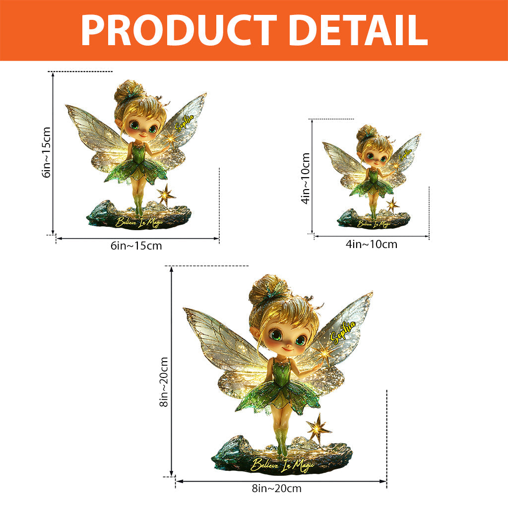 Believe In Magic - Personalized Mouse Custom Shaped Acrylic Plaque