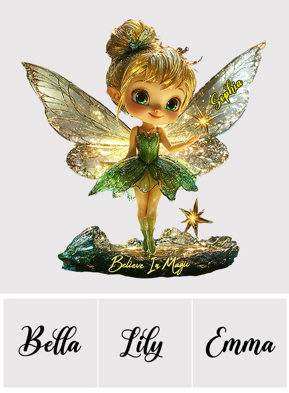 Believe In Magic - Personalized Mouse Custom Shaped Acrylic Plaque