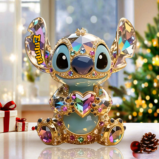 Merry Christmas - Personalized Ohana Custom Shaped Acrylic Plaque