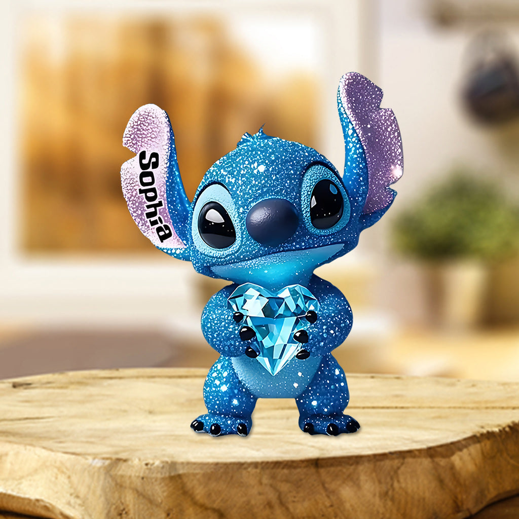 Merry Christmas - Personalized Ohana Custom Shaped Acrylic Plaque