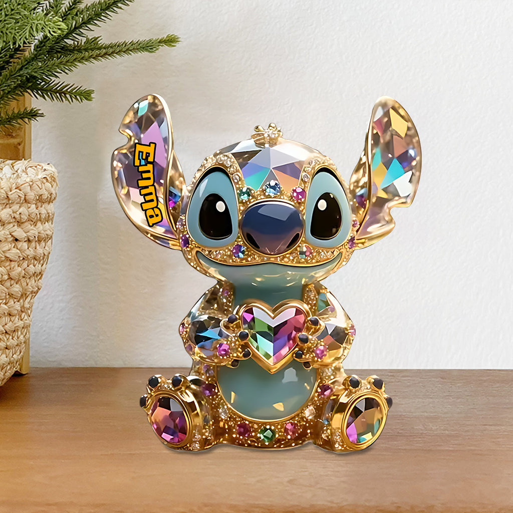 Merry Christmas - Personalized Ohana Custom Shaped Acrylic Plaque