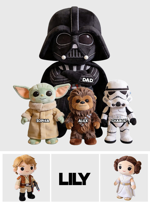 The Best Dad/Grandpa In The Galaxy - Personalized The Force Premium Faux Fur Pillow