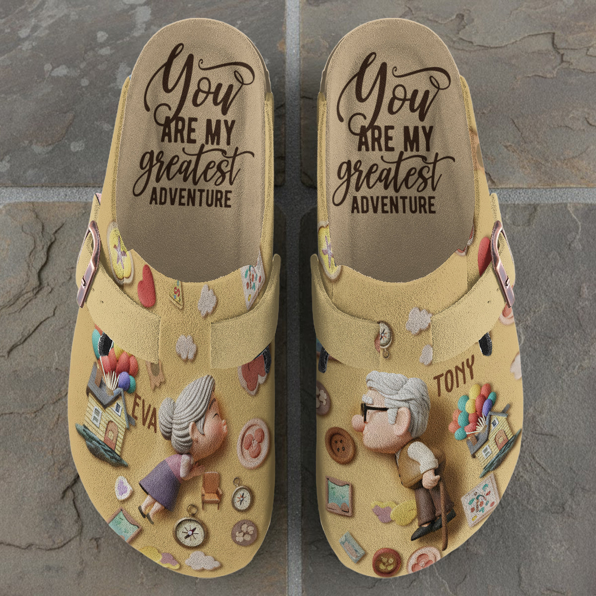 You Are My Greatest Adventure - Personalized Mouse Clogs With Arch Support