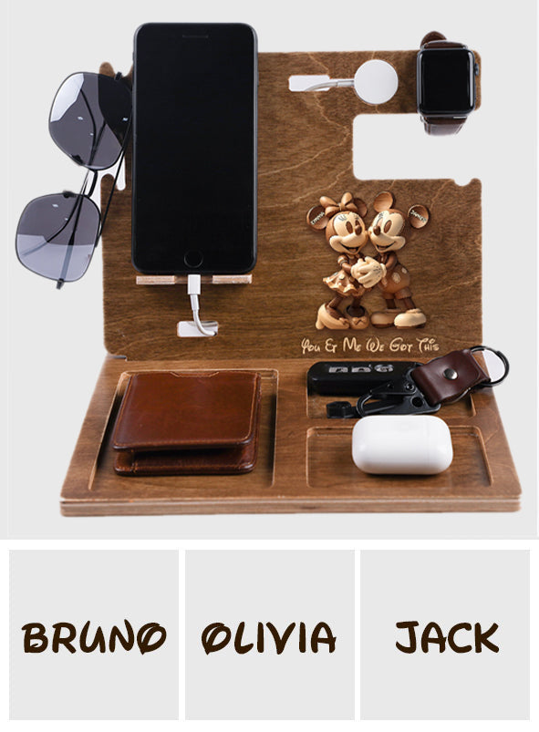 Cute Mouse Couple - Personalized Mouse Docking Station