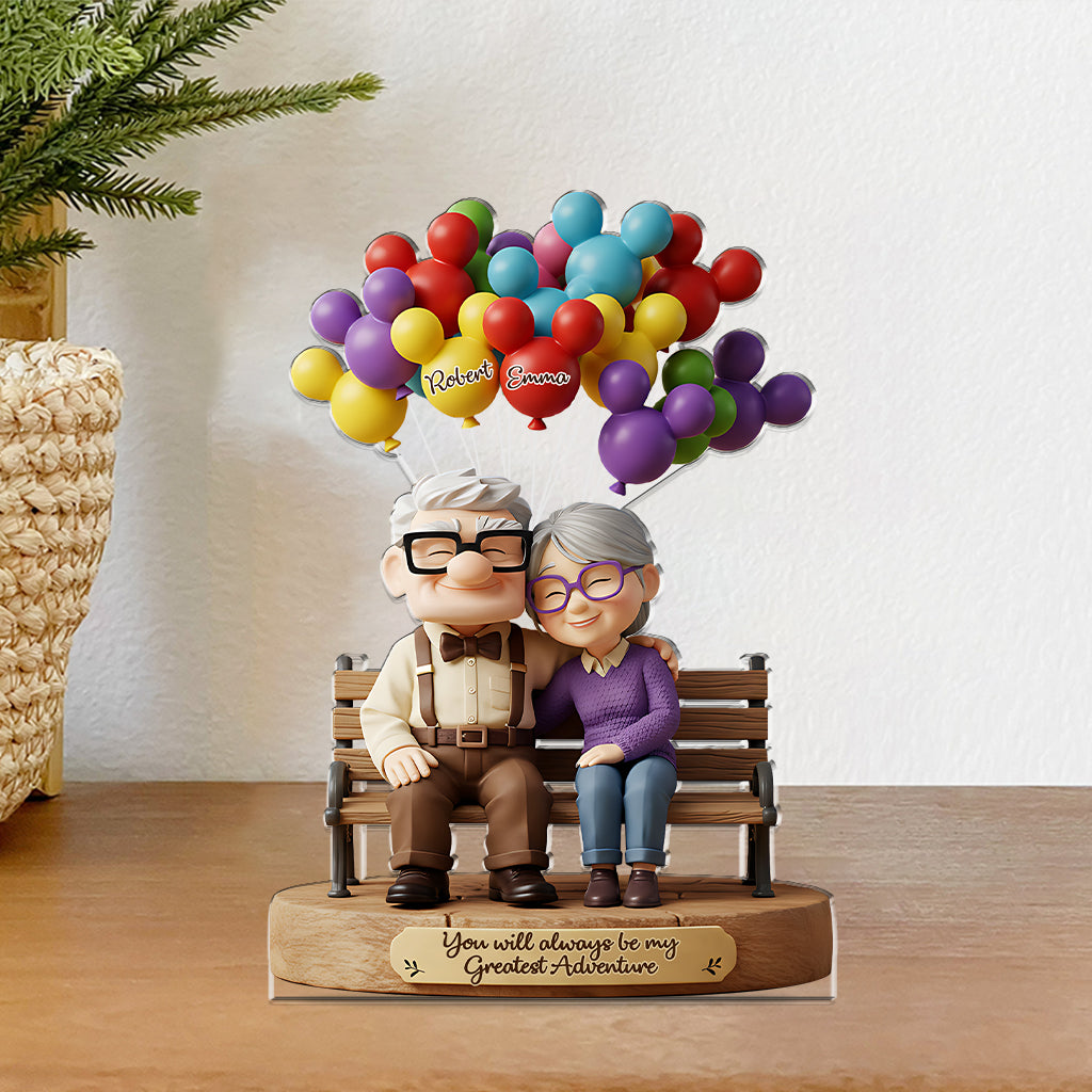 You Are My Greastest Adventure - Personalized Mouse Custom Shaped Acrylic Plaque