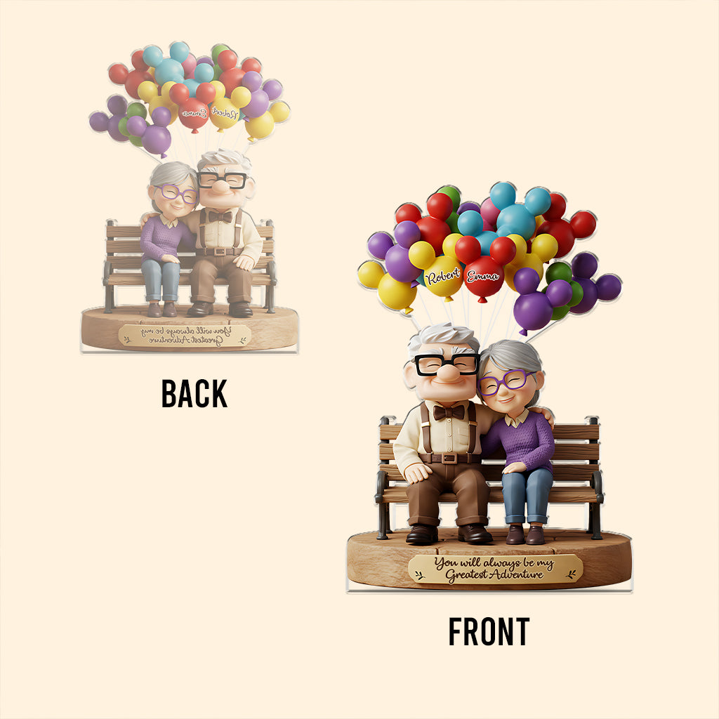 You Are My Greastest Adventure - Personalized Mouse Custom Shaped Acrylic Plaque