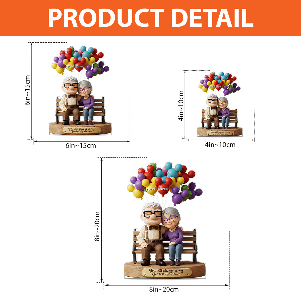 You Are My Greastest Adventure - Personalized Mouse Custom Shaped Acrylic Plaque