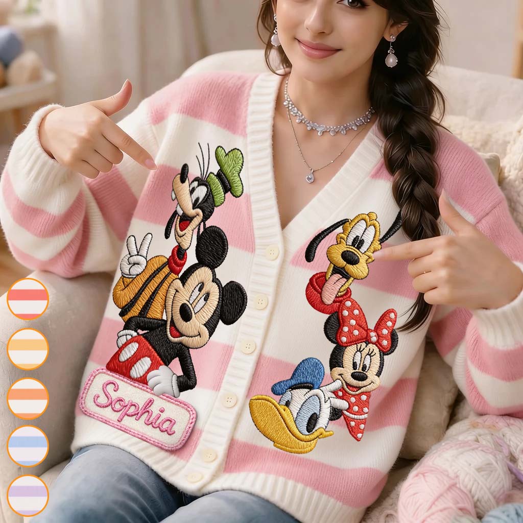 Friends - Personalized Mouse Cardigan Sweater
