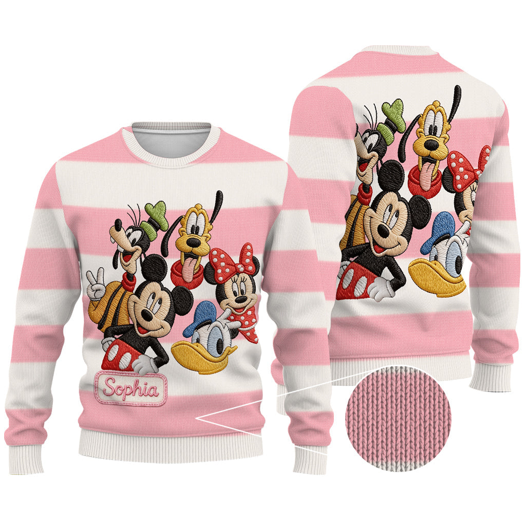 Friends - Personalized Mouse Cardigan Sweater