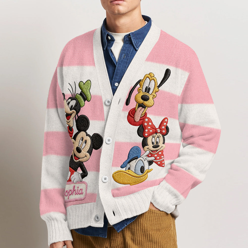 Friends - Personalized Mouse Cardigan Sweater