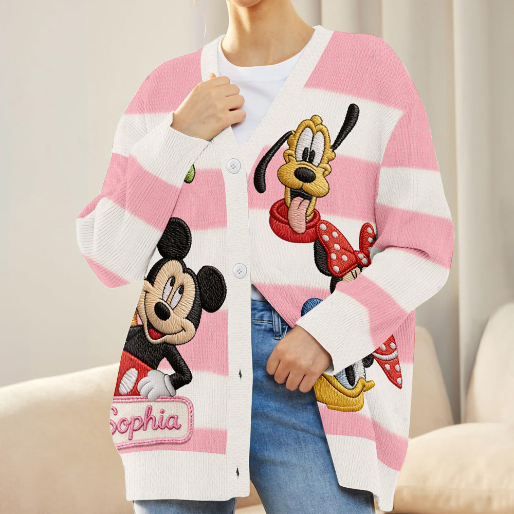 Friends - Personalized Mouse Cardigan Sweater