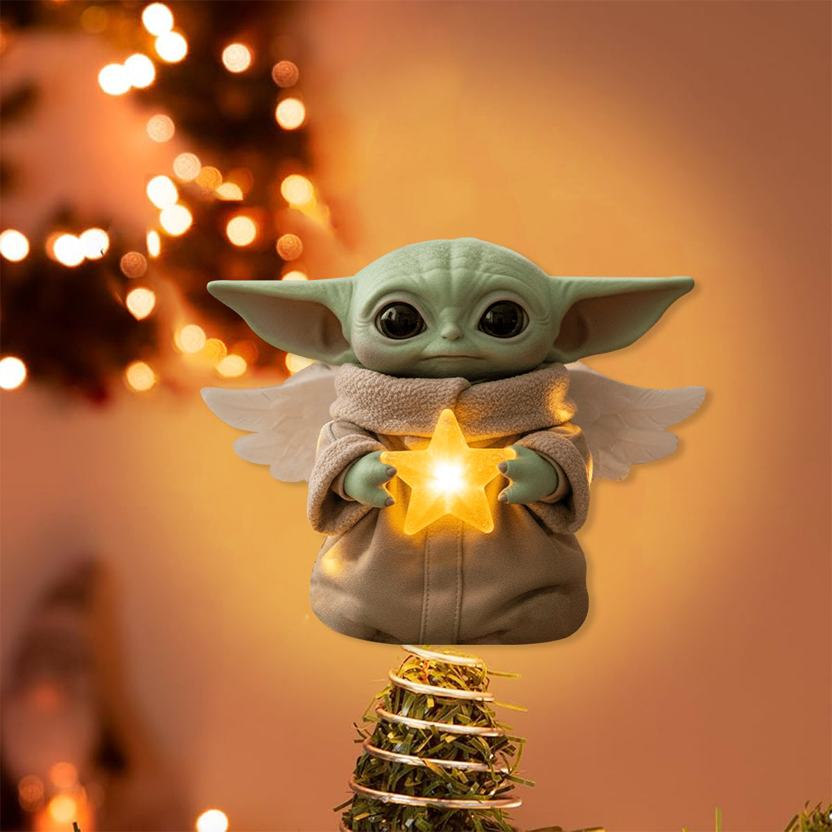 Merry Christmas - The Force LED Light Tree Topper