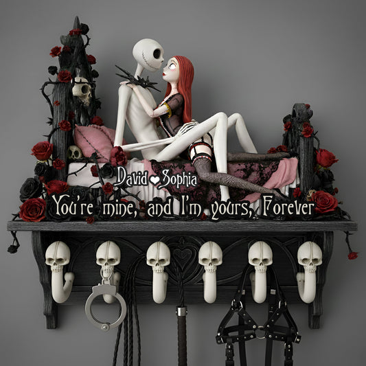 Forever Yours - Personalized Nightmare Shaped Hanging Organizer