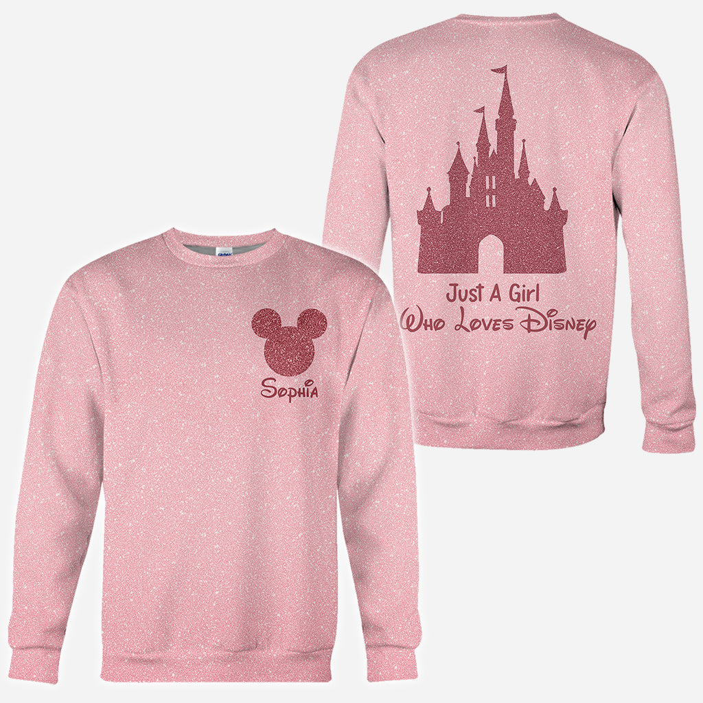 Sparkling Magical Castle - Personalized Mouse All Over Shirt