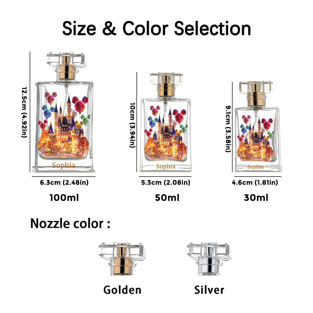 Magical Castle - Personalized Dream Trip Refillable Perfume Bottle