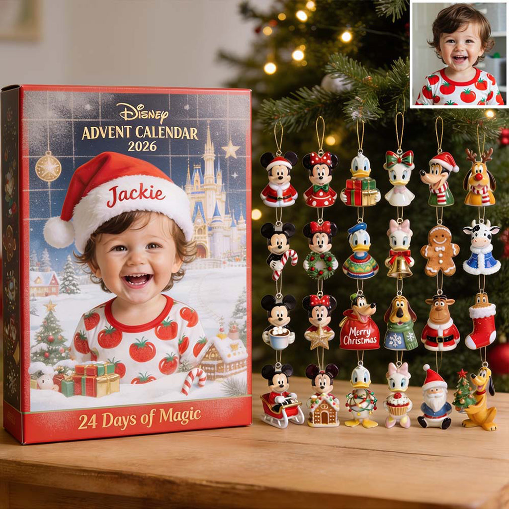 24 Days of Magic - Personalized Mouse Advent Calendar With 3D Collectibles