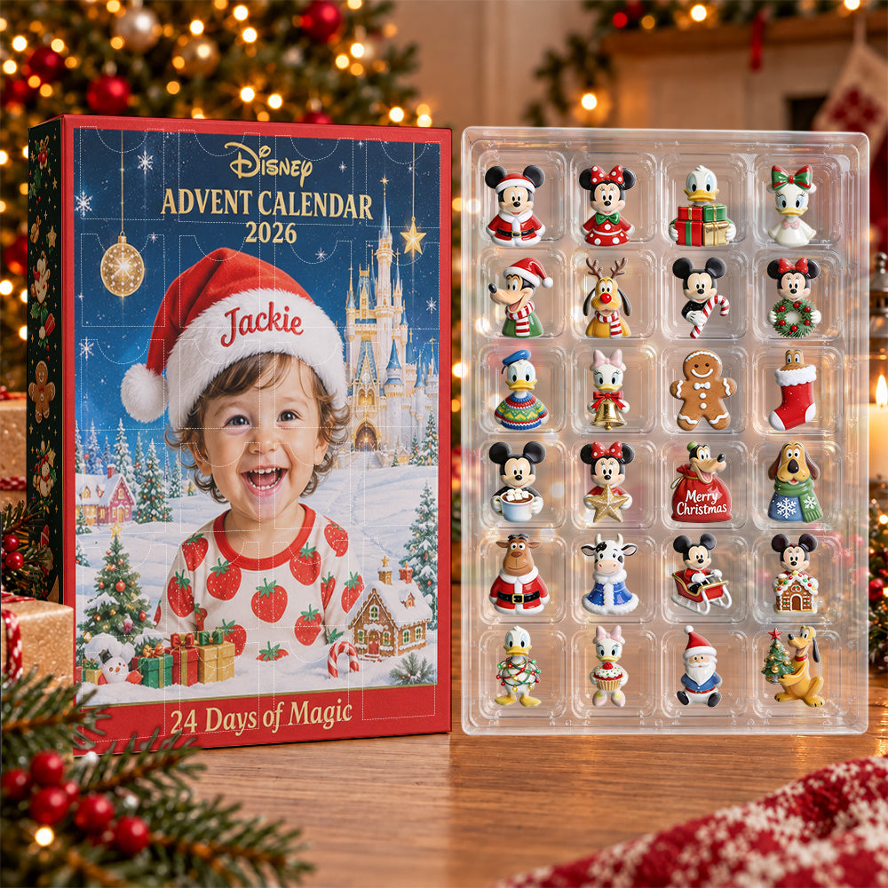 24 Days of Magic - Personalized Mouse Advent Calendar With 3D Collectibles