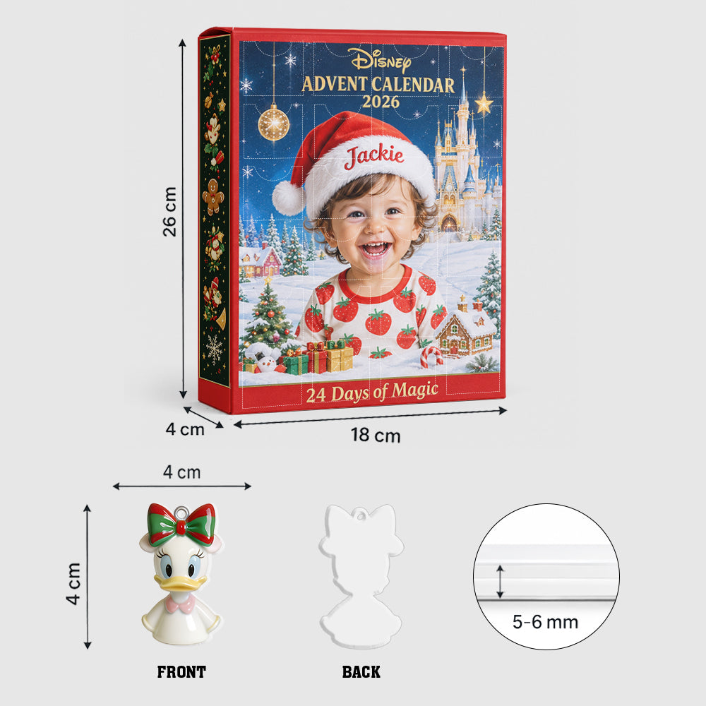 24 Days of Magic - Personalized Mouse Advent Calendar With 3D Collectibles