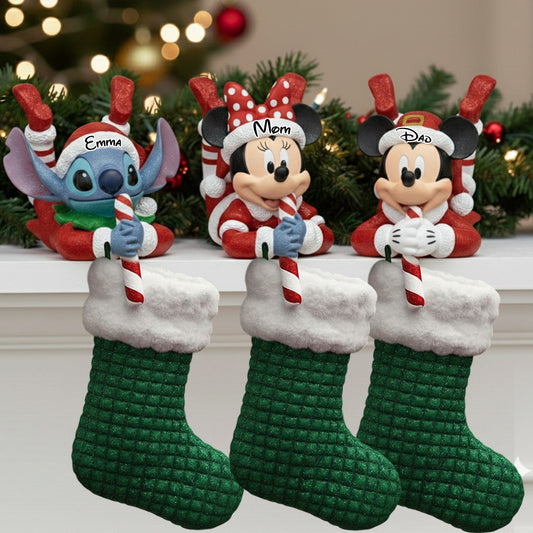 Magical Christmas - Personalized Mouse Shaped Stocking Hanger