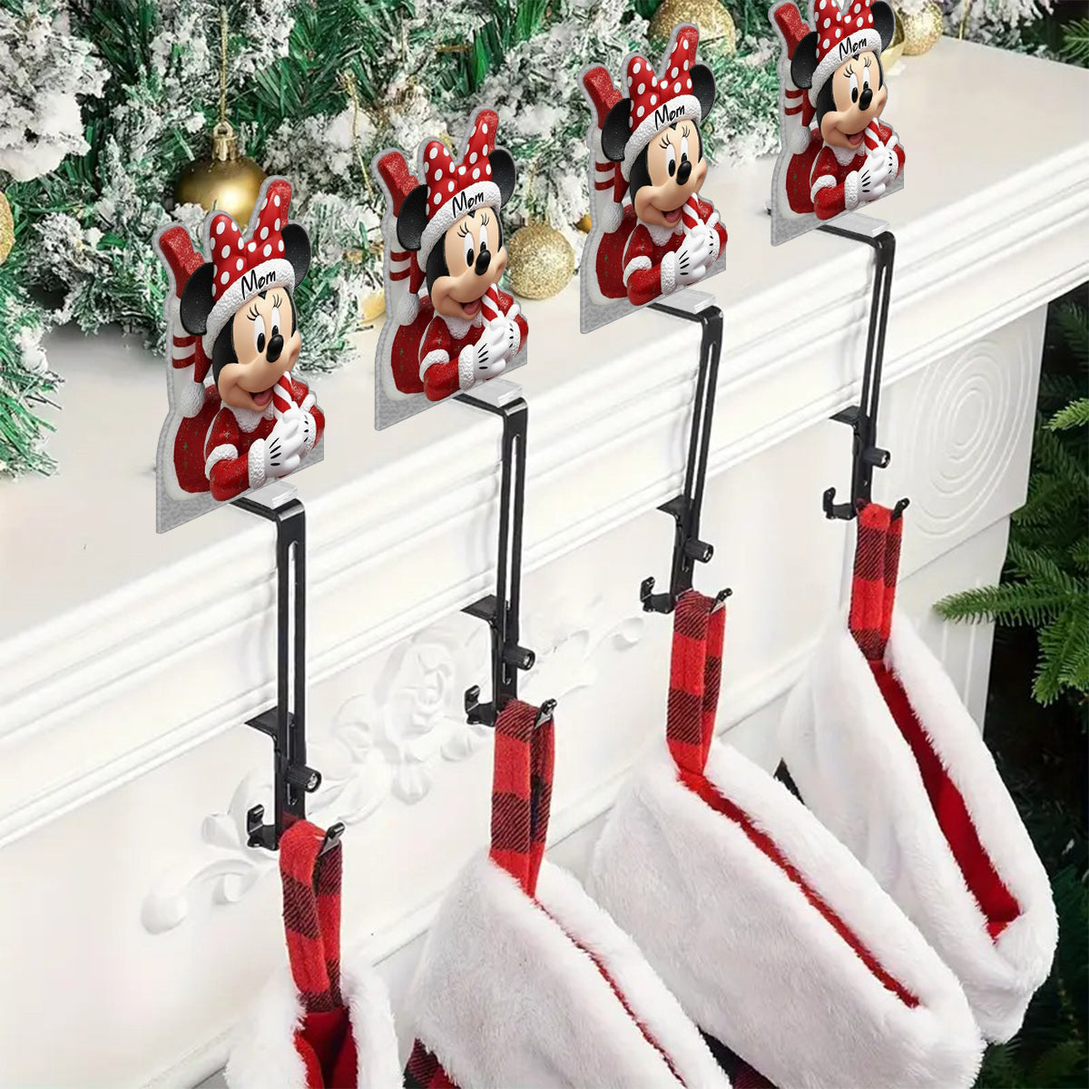 Magical Christmas - Personalized Mouse Shaped Stocking Hanger