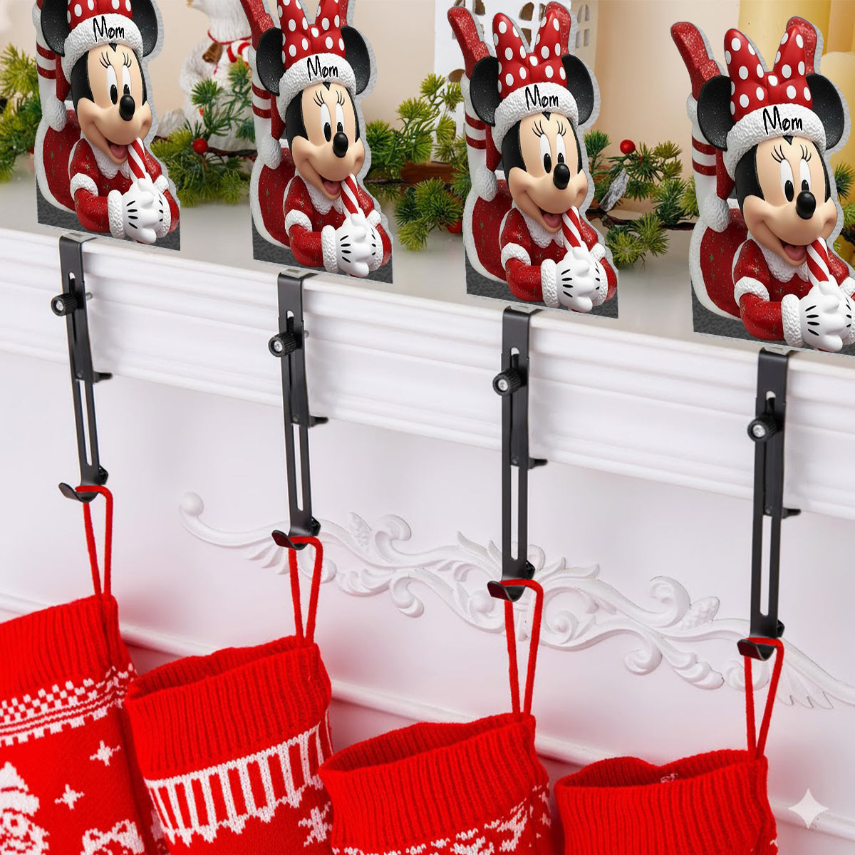 Magical Christmas - Personalized Mouse Shaped Stocking Hanger