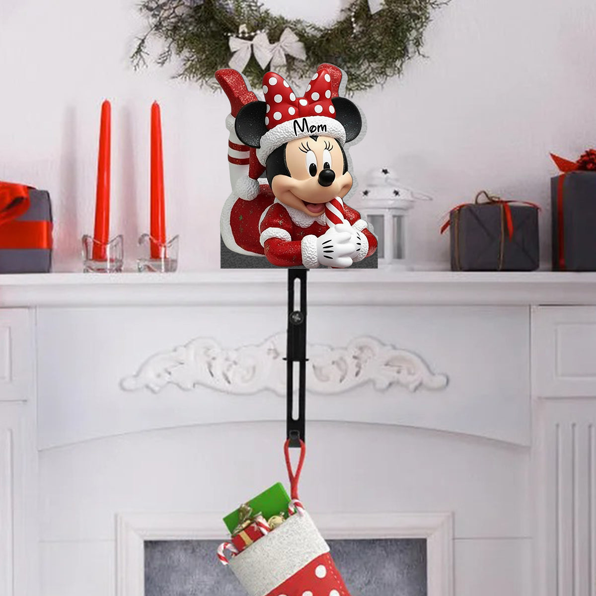 Magical Christmas - Personalized Mouse Shaped Stocking Hanger