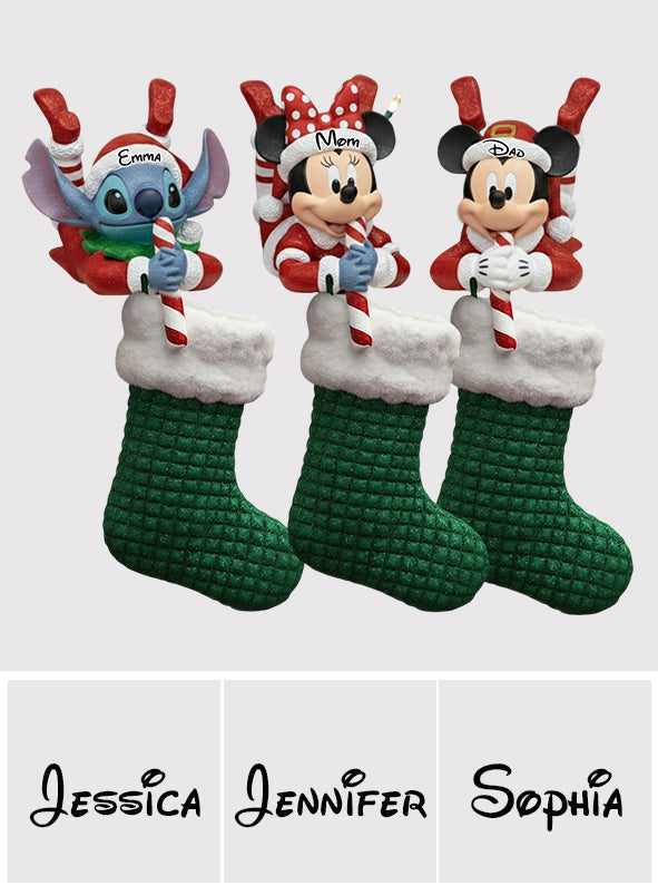 Magical Christmas - Personalized Mouse Shaped Stocking Hanger