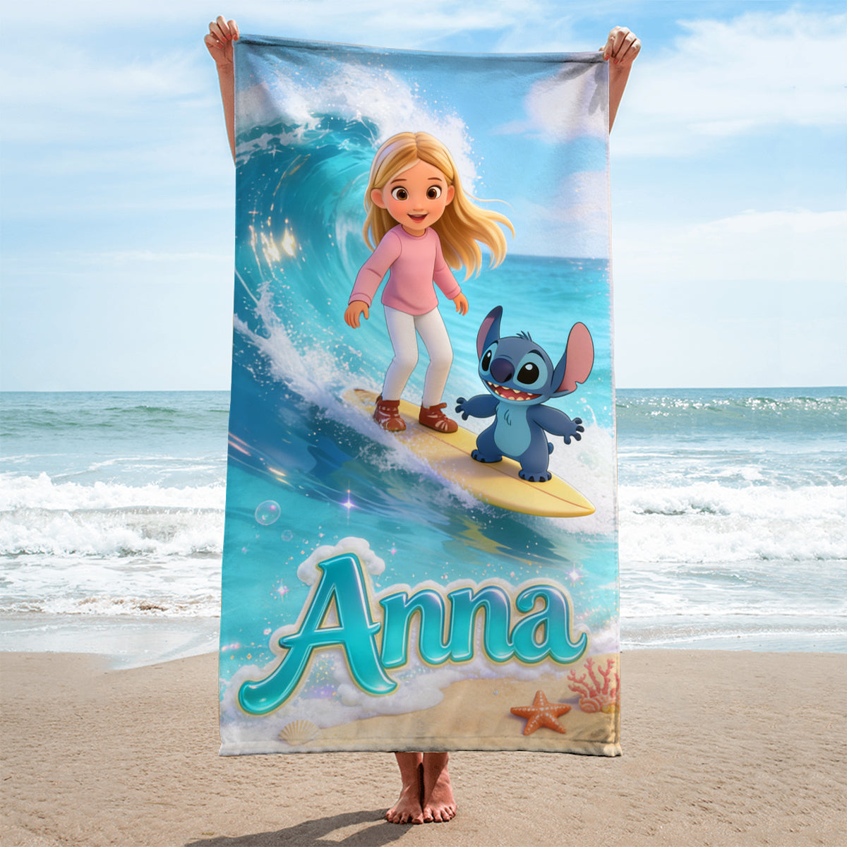 Ohana Summer Vibes - Personalized Ohana Quick-dry Beach Towel/ Bath Towel