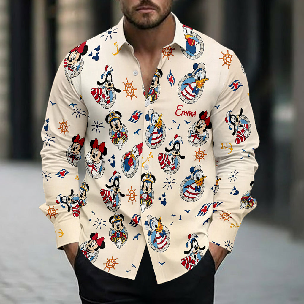 Cruise Time - Personalized Dream Cruise Button-Up Shirt