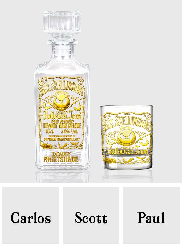 Deadly Nightshade - Personalized Nightmare Whiskey Decanter Set