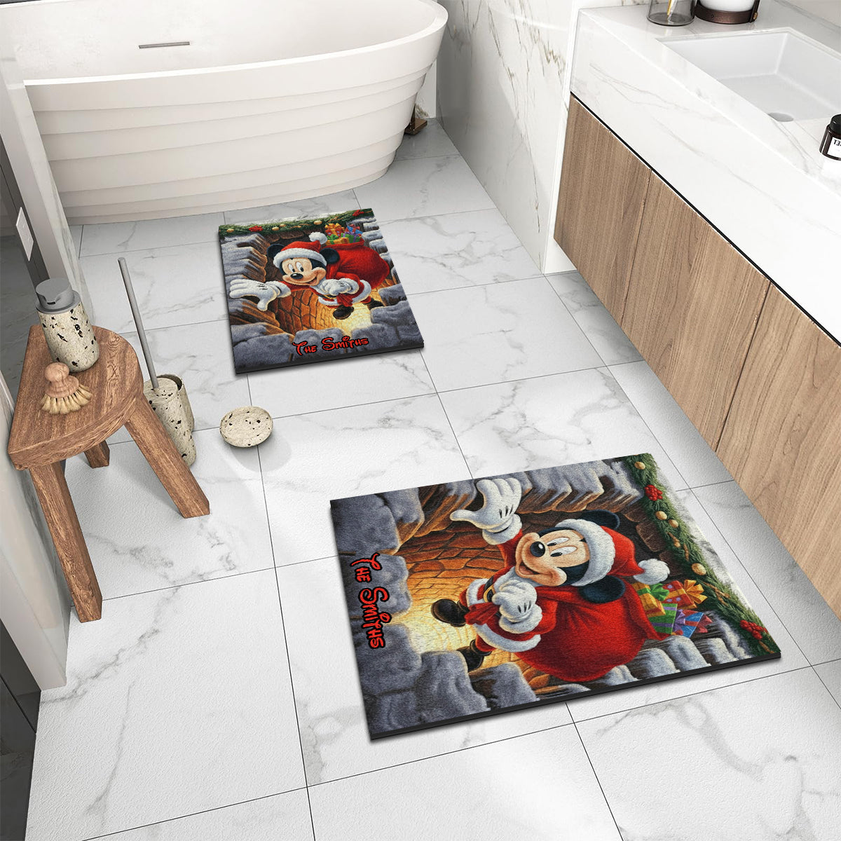 Magical Christmas - Personalized Mouse Non-Slip Tufted Rug