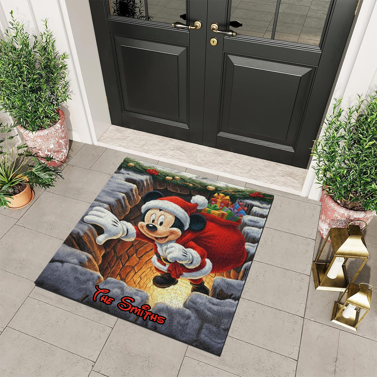 Magical Christmas - Personalized Mouse Non-Slip Tufted Rug
