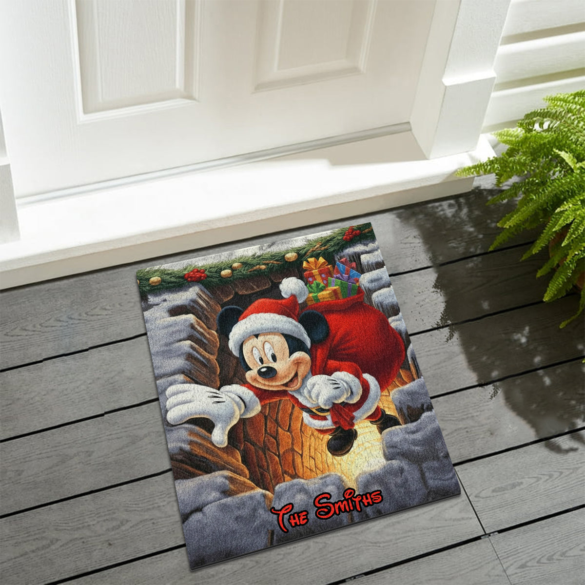 Magical Christmas - Personalized Mouse Non-Slip Tufted Rug