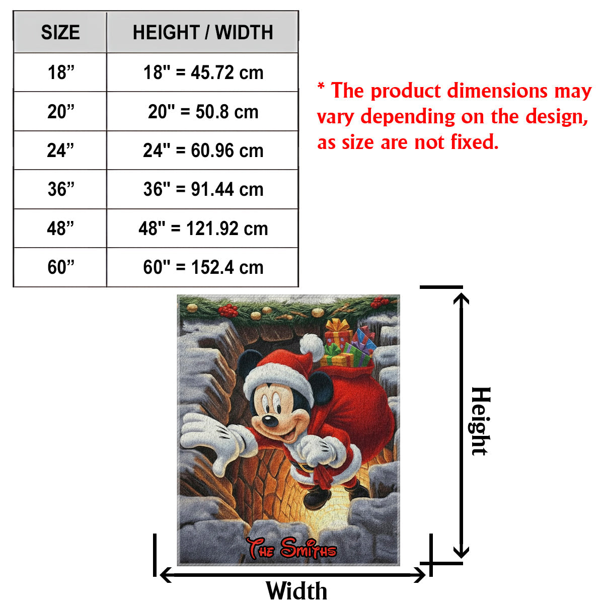 Magical Christmas - Personalized Mouse Non-Slip Tufted Rug