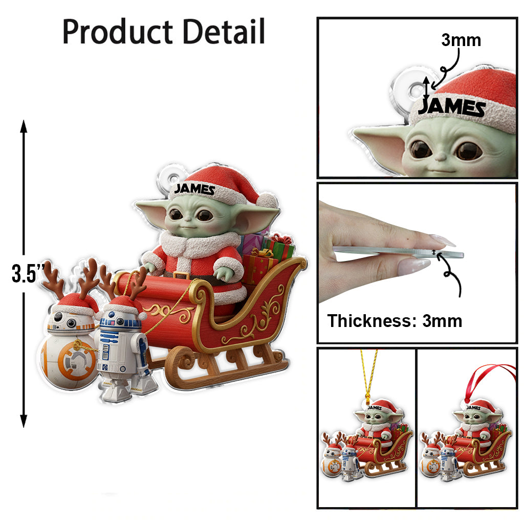 Merry Christmas - Personalized The Force Ornament